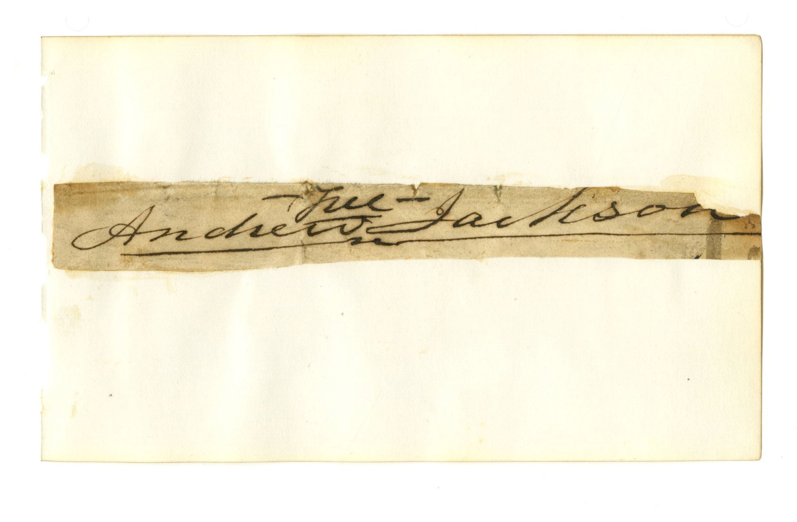 Andrew Jackson Bold Free Franked Signature (1 of 2)