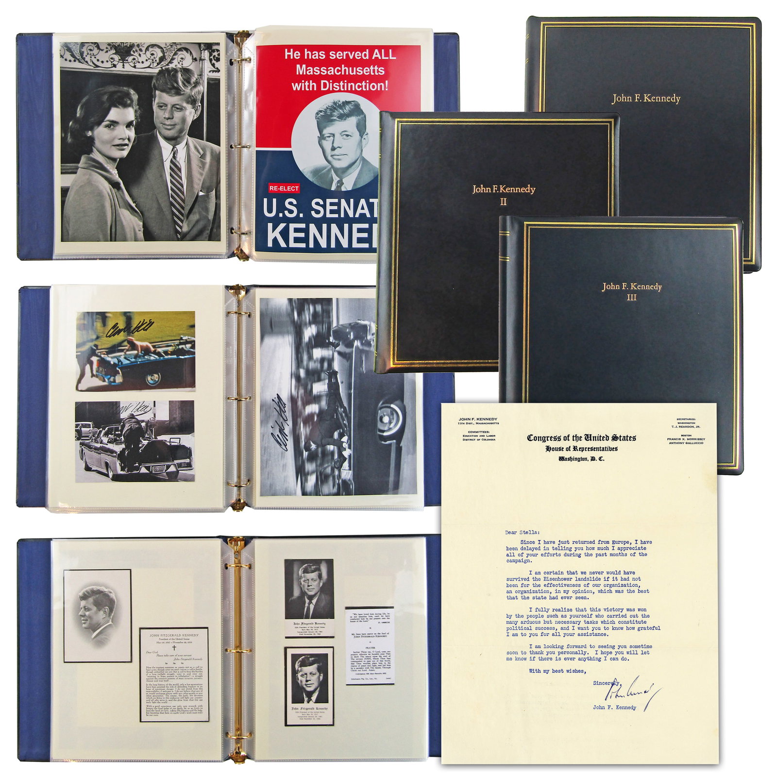 John F. Kennedy Archive, Ca. 1948-1995, 200+ Pcs Incl. 1952 JFK TLS! Items Signed by Joseph Sr., (1 of 20)