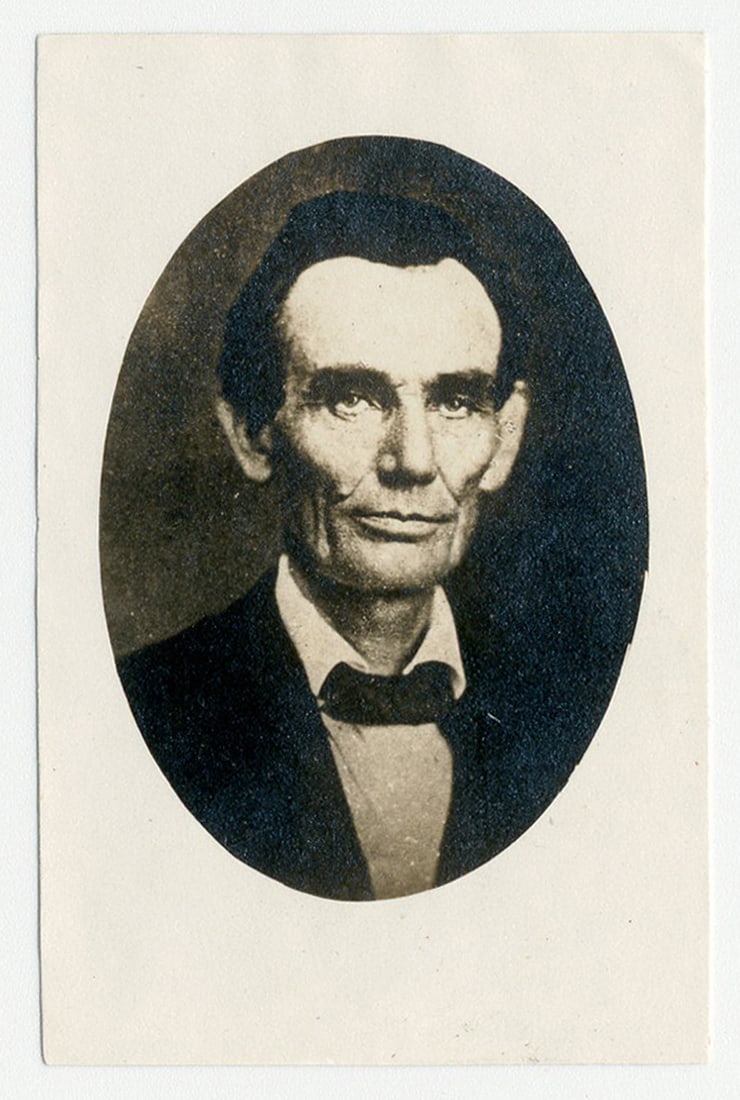 Beardless Abraham Lincoln Photo, Meserve Printed & Collected (1 of 2)
