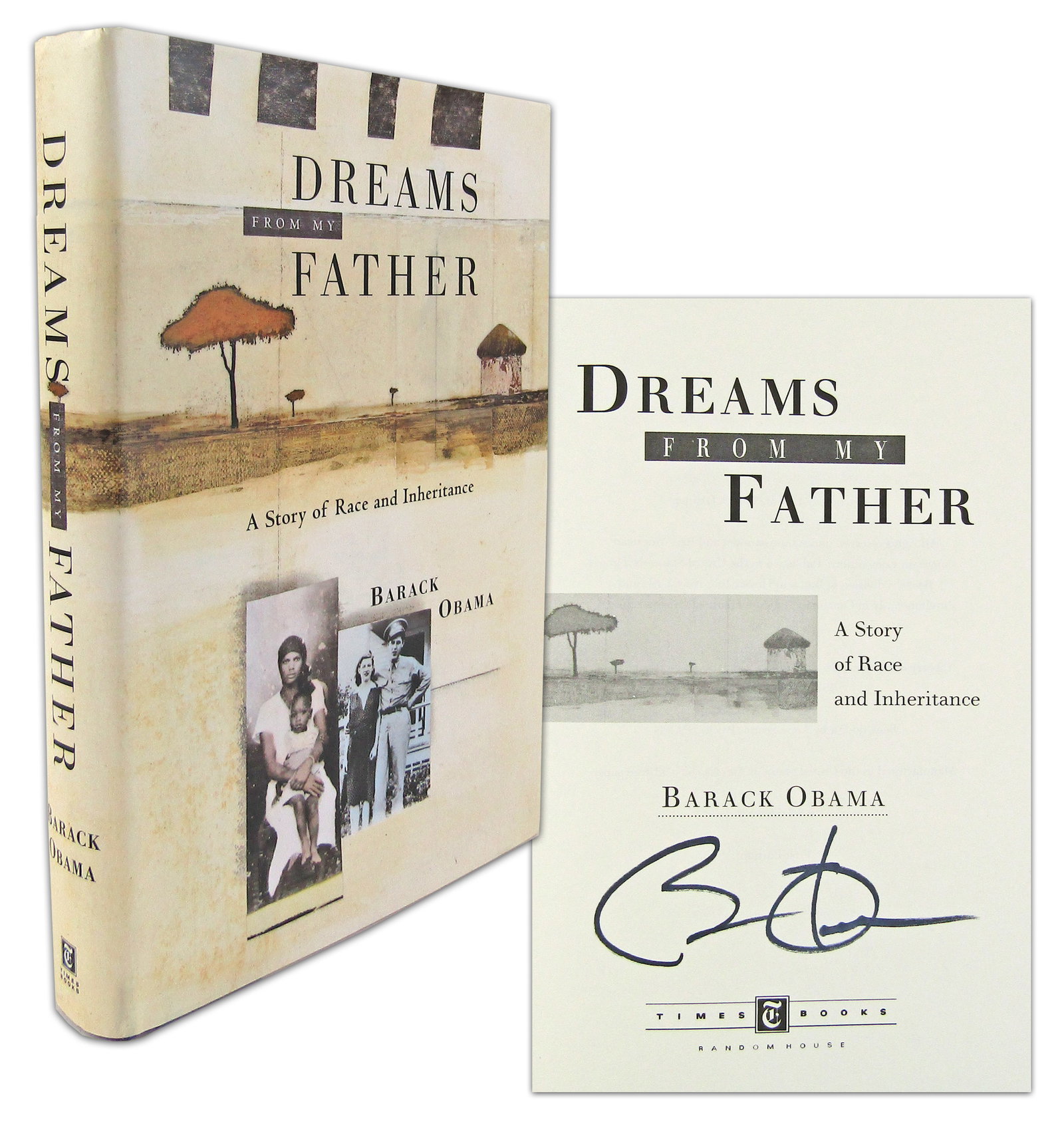Barack Obama Signed True 1st Ed. "Dreams From My Father" (1995), With JSA LOA & Orig. Times Books: Barack Obama n.p., n.d. Barack Obama Signed True 1st Ed. "Dreams From My Father" (1995), With JSA LOA & Orig. Times Books Review Form! SB A hardcover first edition copy of Barack Obama, "Dreams From M