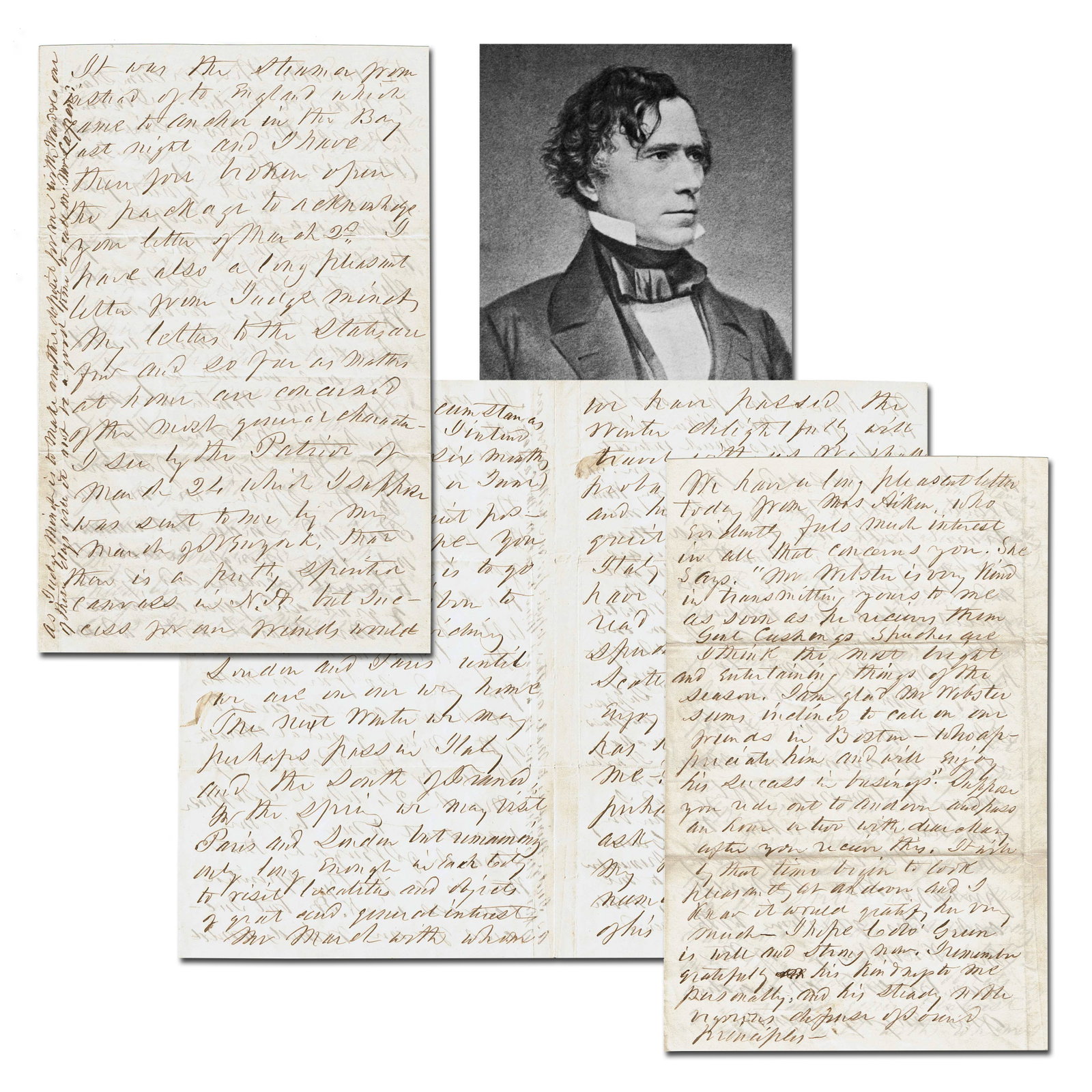 Franklin Pierce Handwritten Manuscript, "upon the Dred Scott decision," 4 Pages! (1 of 4)