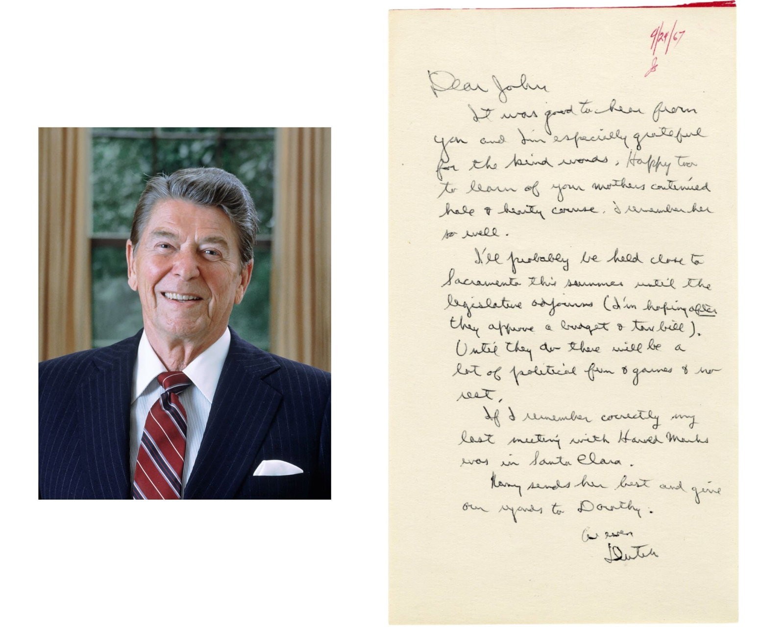 Reagan on 'Political fun & Games & no rest" amid California Budget Crisis & Tax Bill. A Unique ALS! (1 of 3)