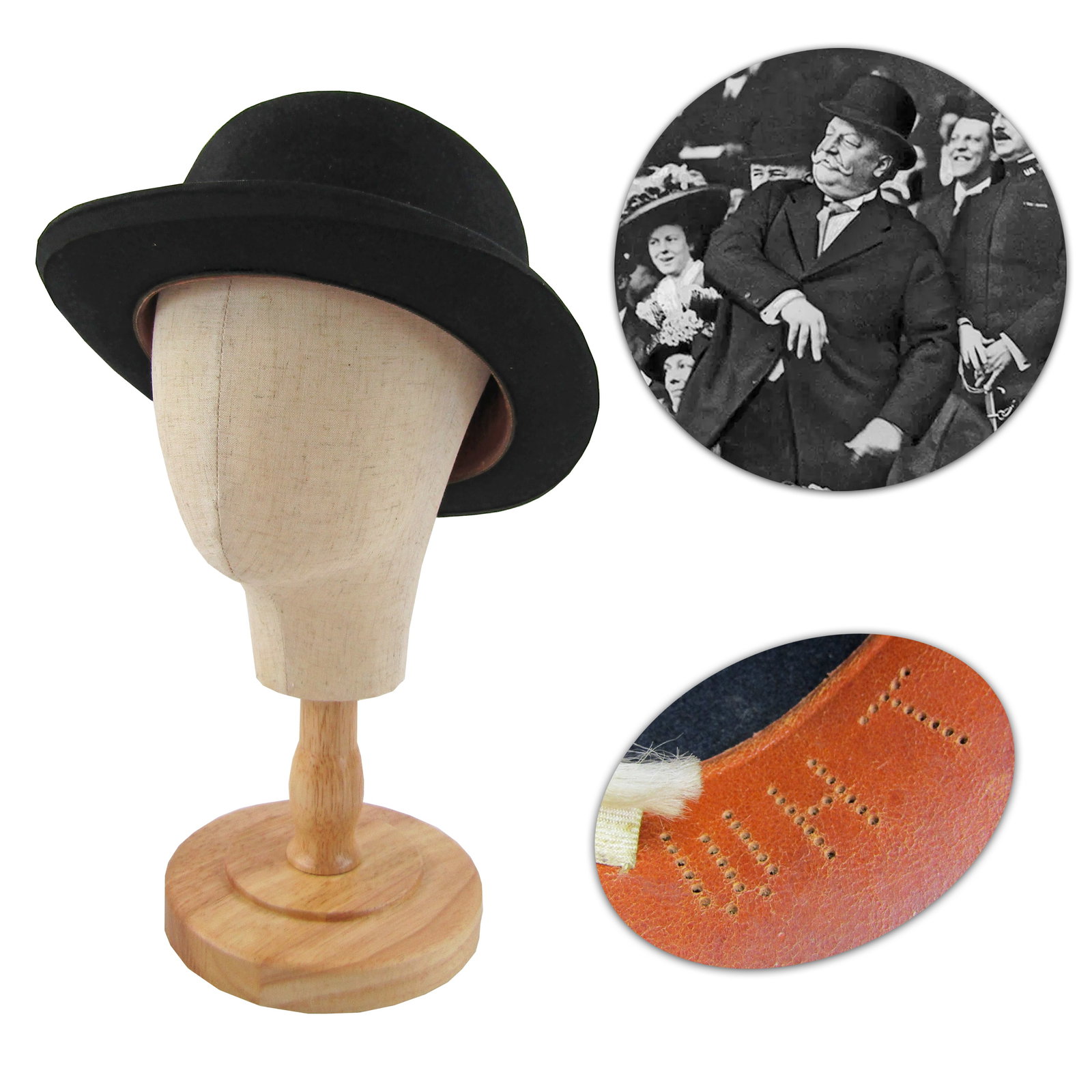 William Taft As Pres. Personally Worn Derby Hat, Acquired By Collector At Taft's Historic 1909 (1 of 10)