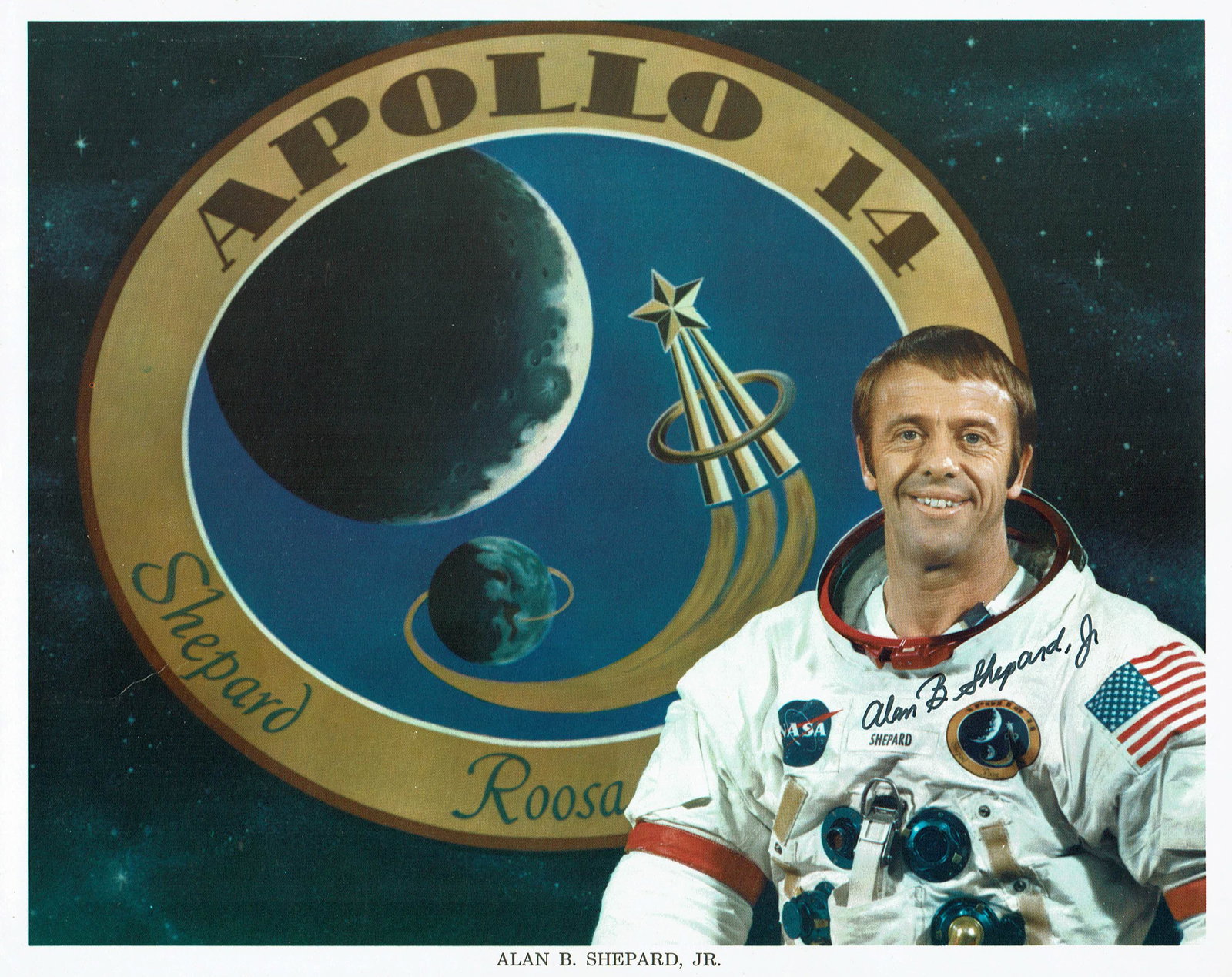 Alan Shepard 5 Signed NASA Items - 3