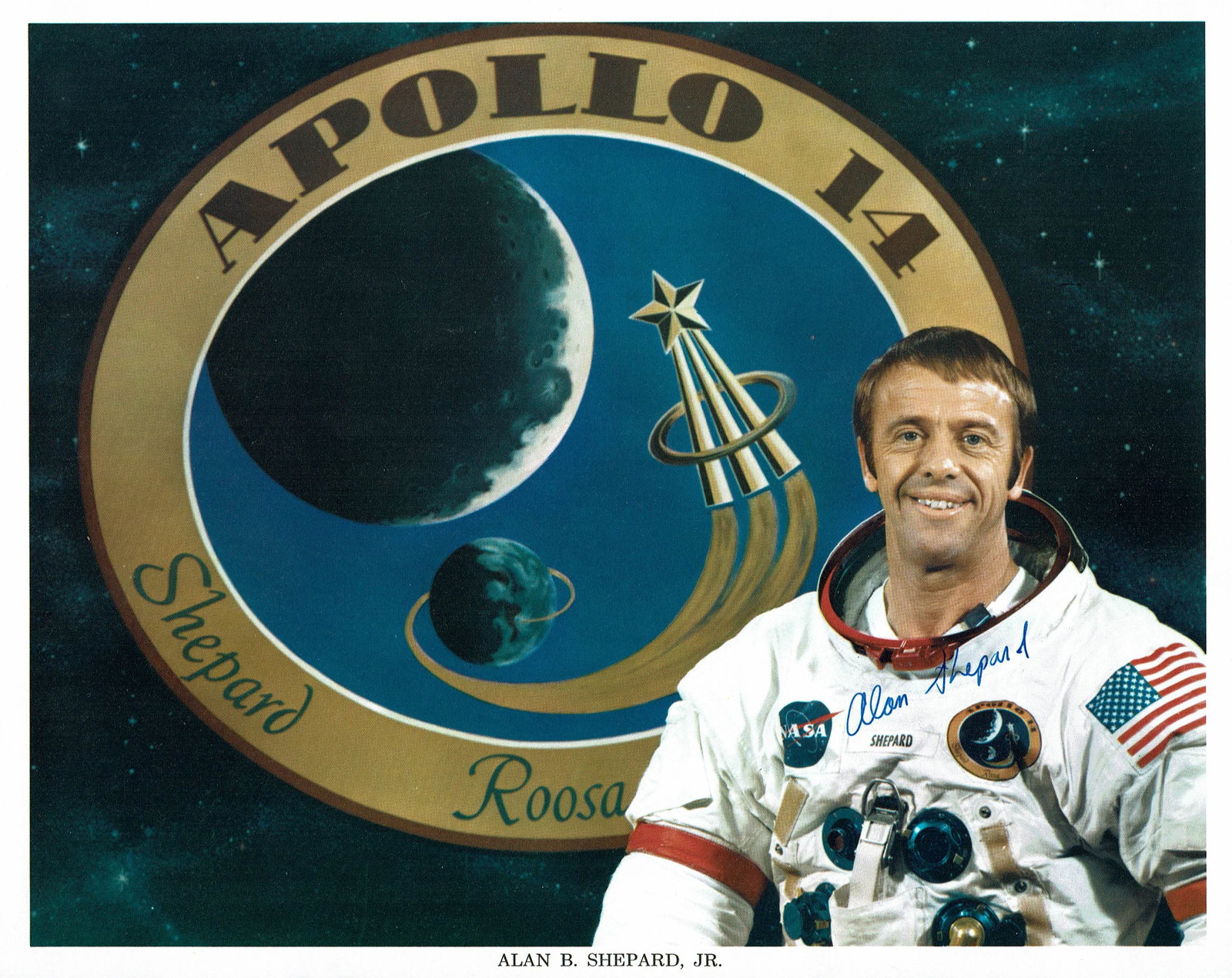 Alan Shepard 5 Signed NASA Items - 4