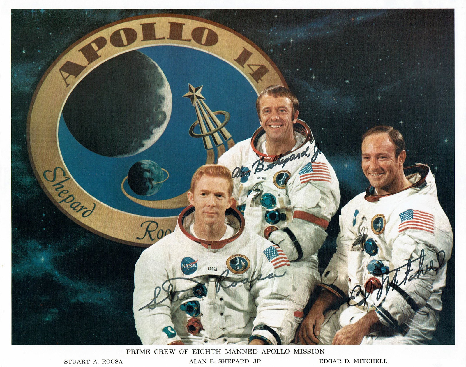 Alan Shepard 5 Signed NASA Items - 6