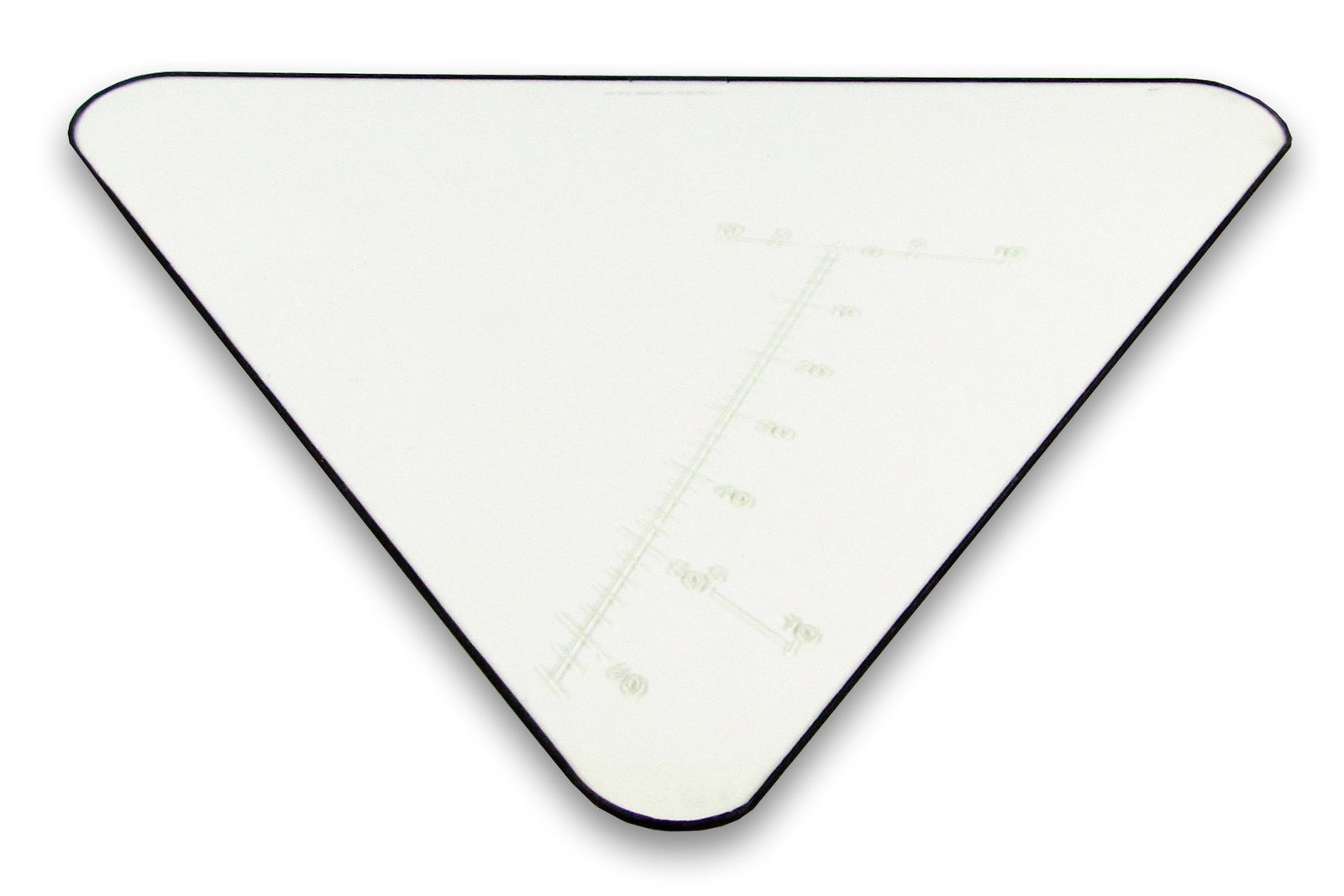 Apollo Lunar Module Triangular Bulkhead Window w/ Engraved Landing Point Designator: Apollo Program n.p., n.d. Apollo Lunar Module Triangular Bulkhead Window w/ Engraved Landing Point Designator Other An interior Lunar Module window used on the Apollo spacecraft. Measuring
