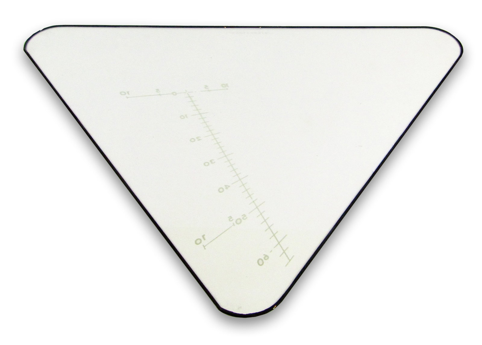 Apollo Lunar Module Triangular Bulkhead Window w/ Engraved Landing Point Designator - 2