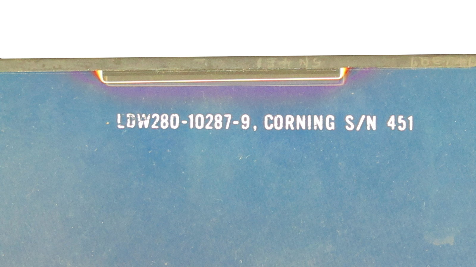 Apollo Lunar Module Triangular Bulkhead Window w/ Engraved Landing Point Designator - 4