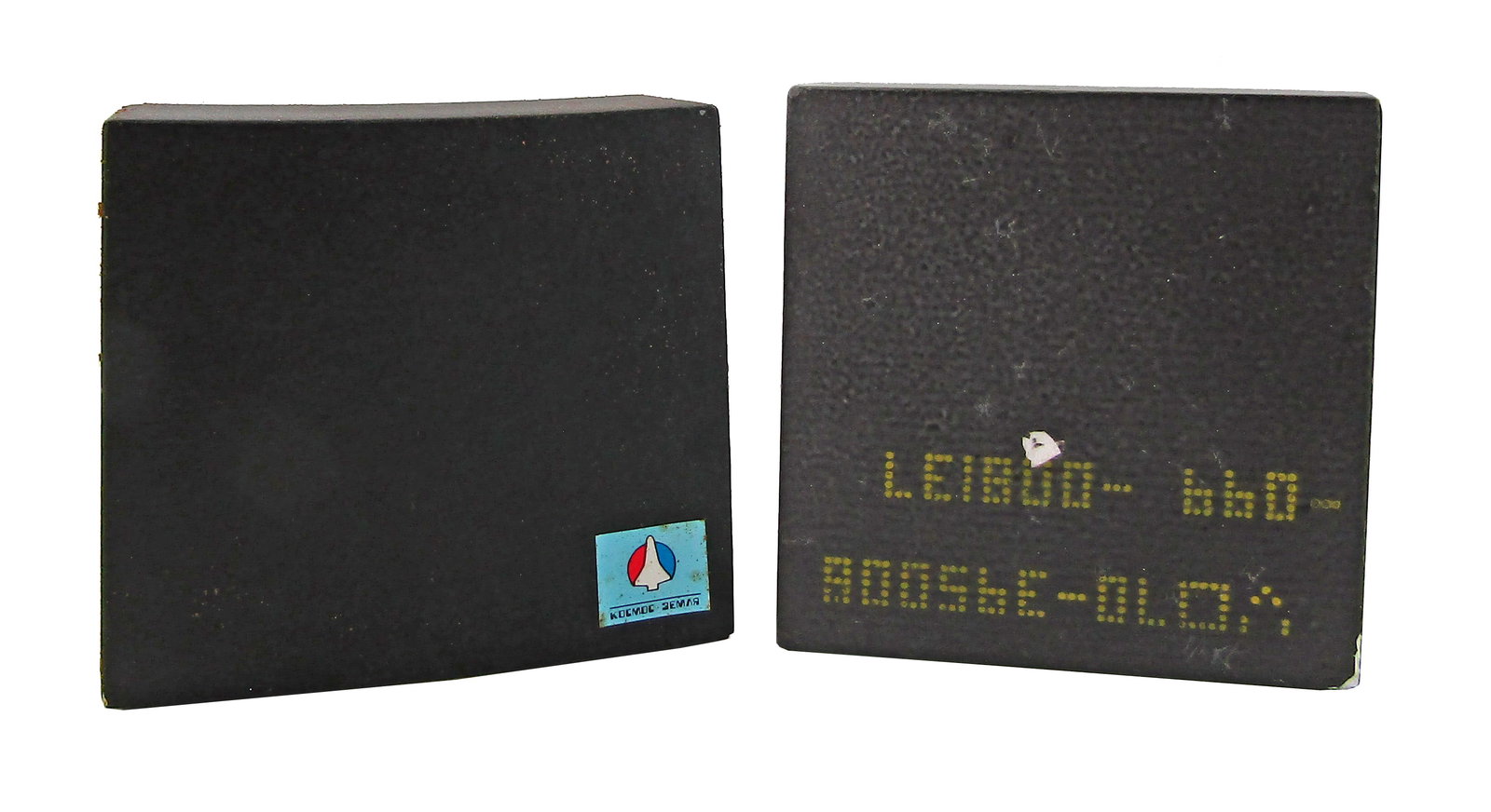 (2) Heat Shield Tiles Recovered From Buran Soviet Orbiter, Not Flown - With Gherman Titov Ltd. Ed.: Buran Orbiter [Moscow, Russia], n.d. but ca. 1991-1993 (2) Heat Shield Tiles Recovered From Buran Soviet Orbiter, Not Flown - With Gherman Titov Ltd. Ed. Cert! Relic Two unflown heat shield tiles