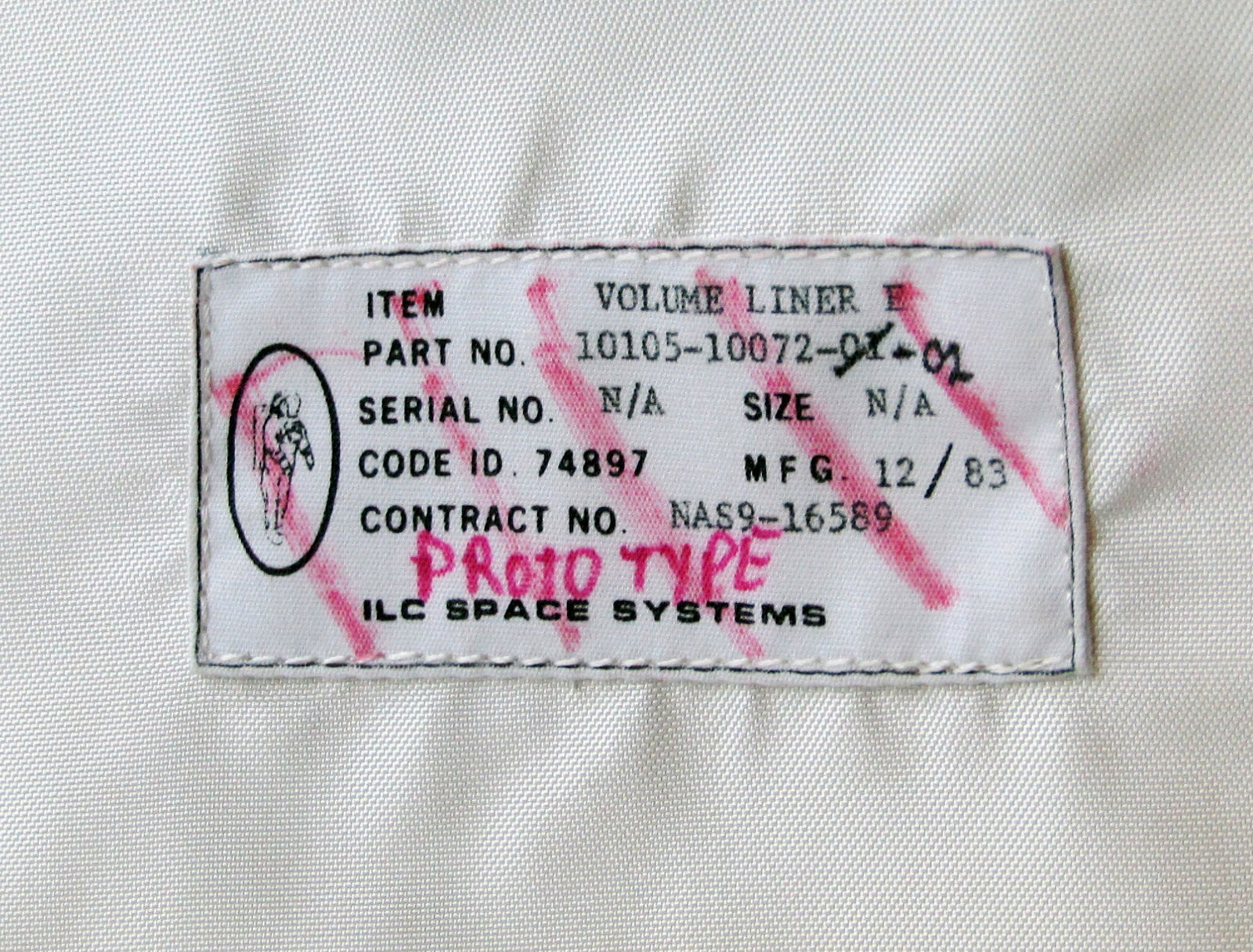 NASA Space Shuttle Stowage Container Volume Liner E Prototype - 4