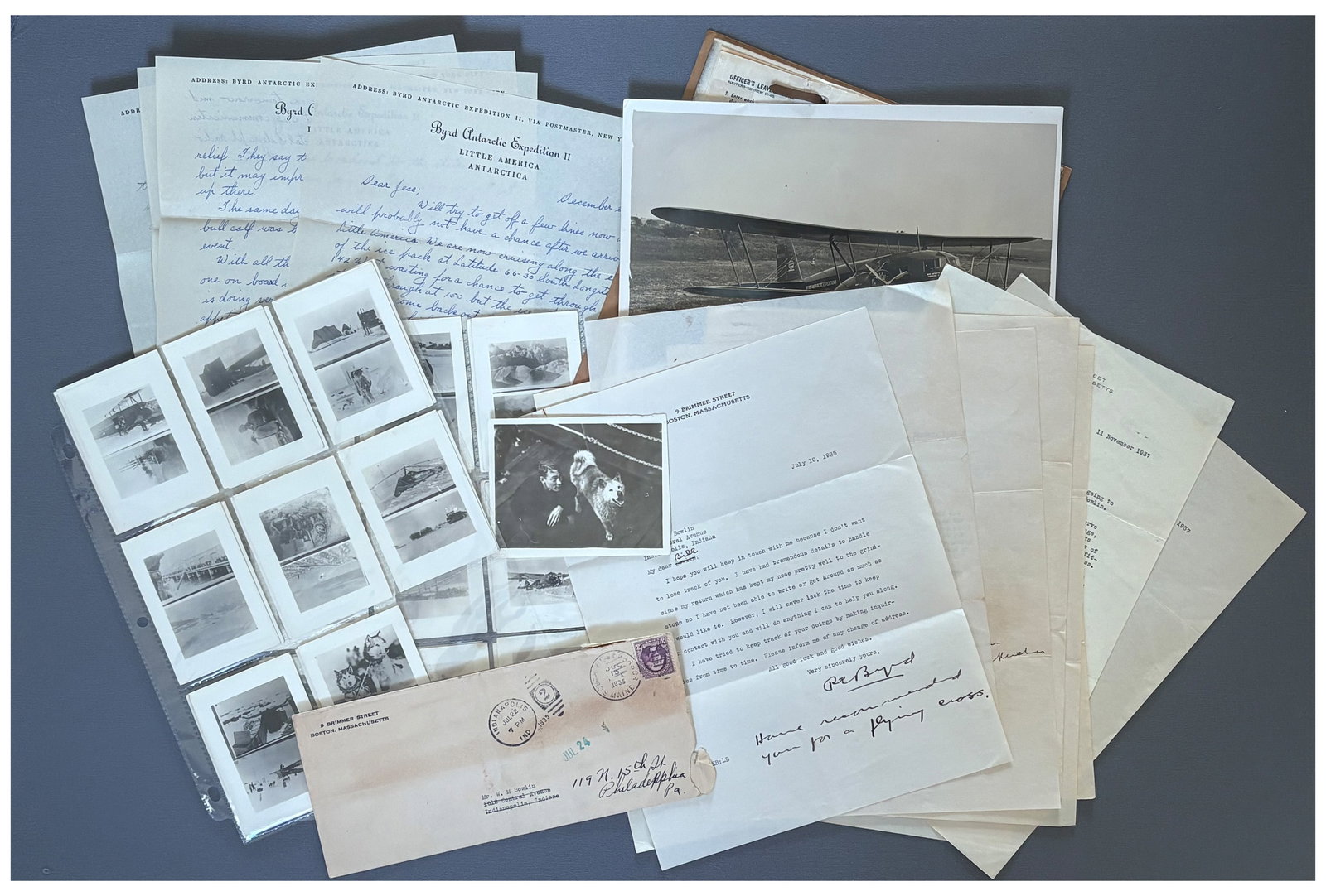 Archive of W.M. Bowlin's Aviation Career Including Service on Byrd's Antarctic Expedition II: Richard E. Byrd various places, ca. 1920s-1940s Archive of W.M. Bowlin's Aviation Career Including Service on Byrd's Antarctic Expedition II Archive An extensive archive documenting the aviation