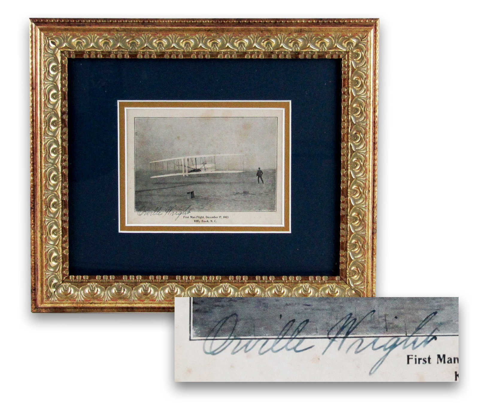 Orville Wright Signed "First Flight" Photo (1 of 4)