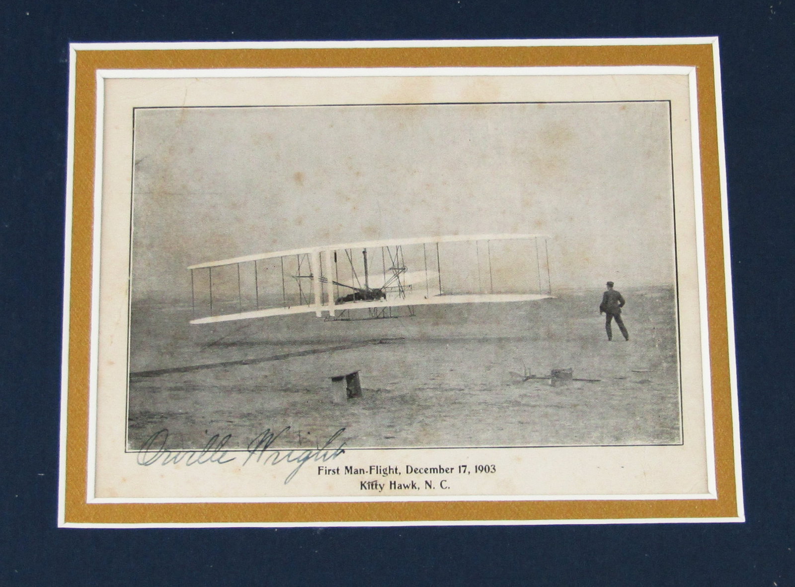 Orville Wright Signed "First Flight" Photo - 4