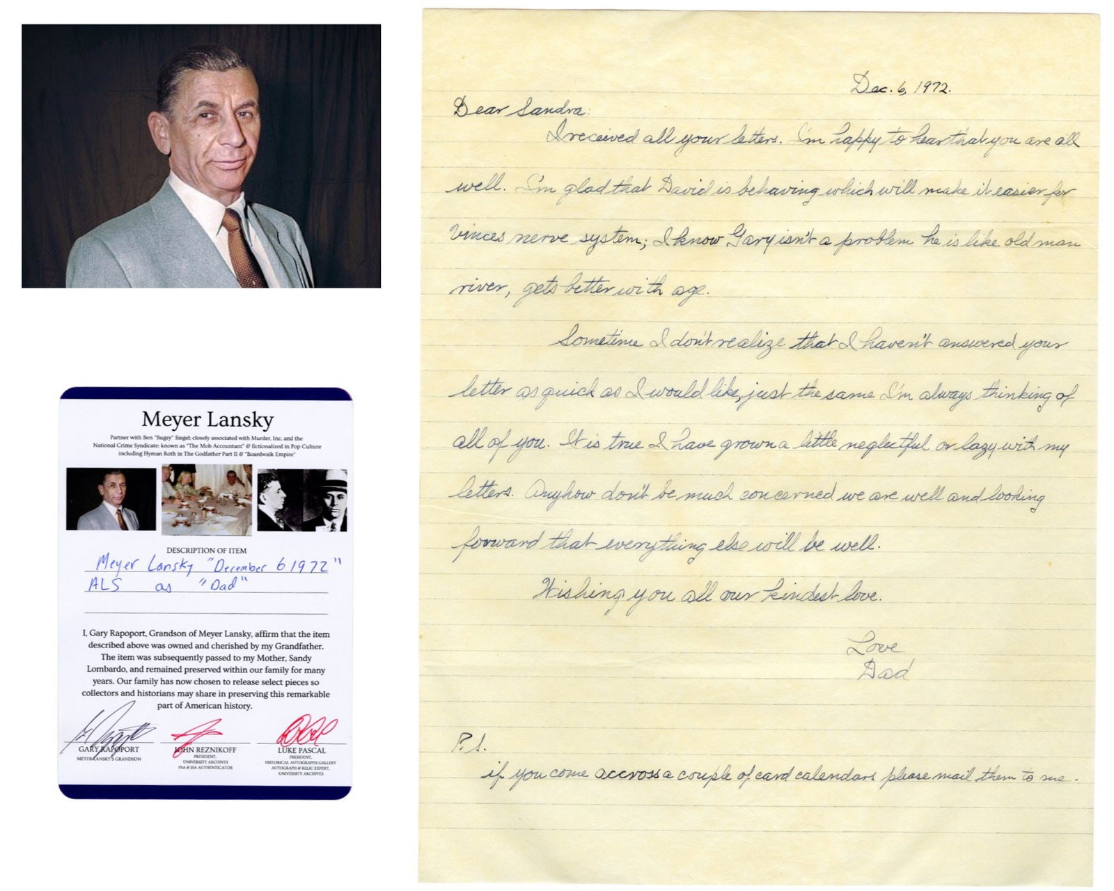 Meyer Lansky ALS "gets better with age" Ex. Lansky Family (1 of 4)