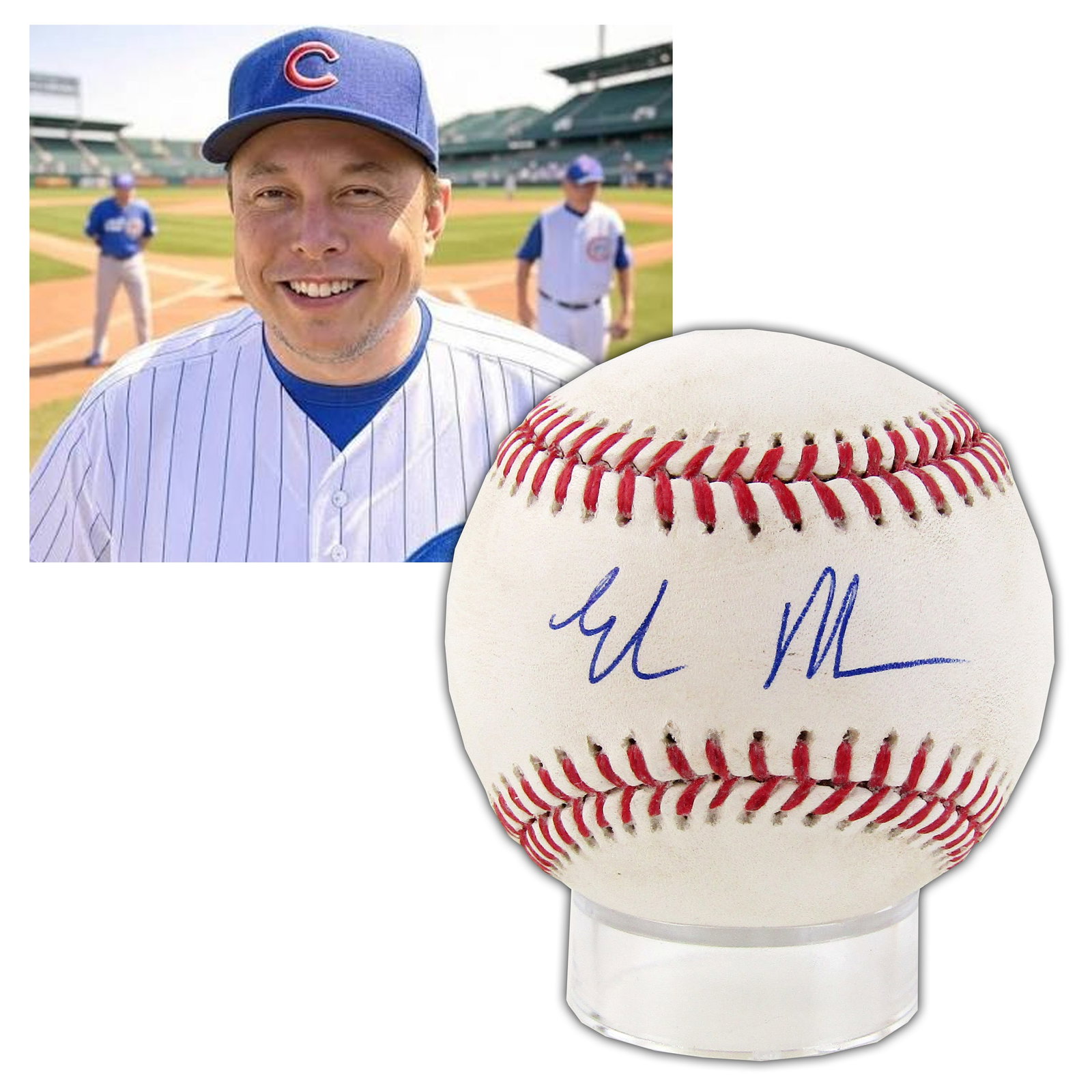 Elon Musk Signed MLB Baseball, With PSA LOA, Rare & Desirable!: Elon Musk n.p., n.d. Elon Musk Signed MLB Baseball, With PSA LOA, Rare & Desirable! Signed baseball A Rawlings Official Major League Baseball boldly signed by Elon Musk (born 1971), the South African-