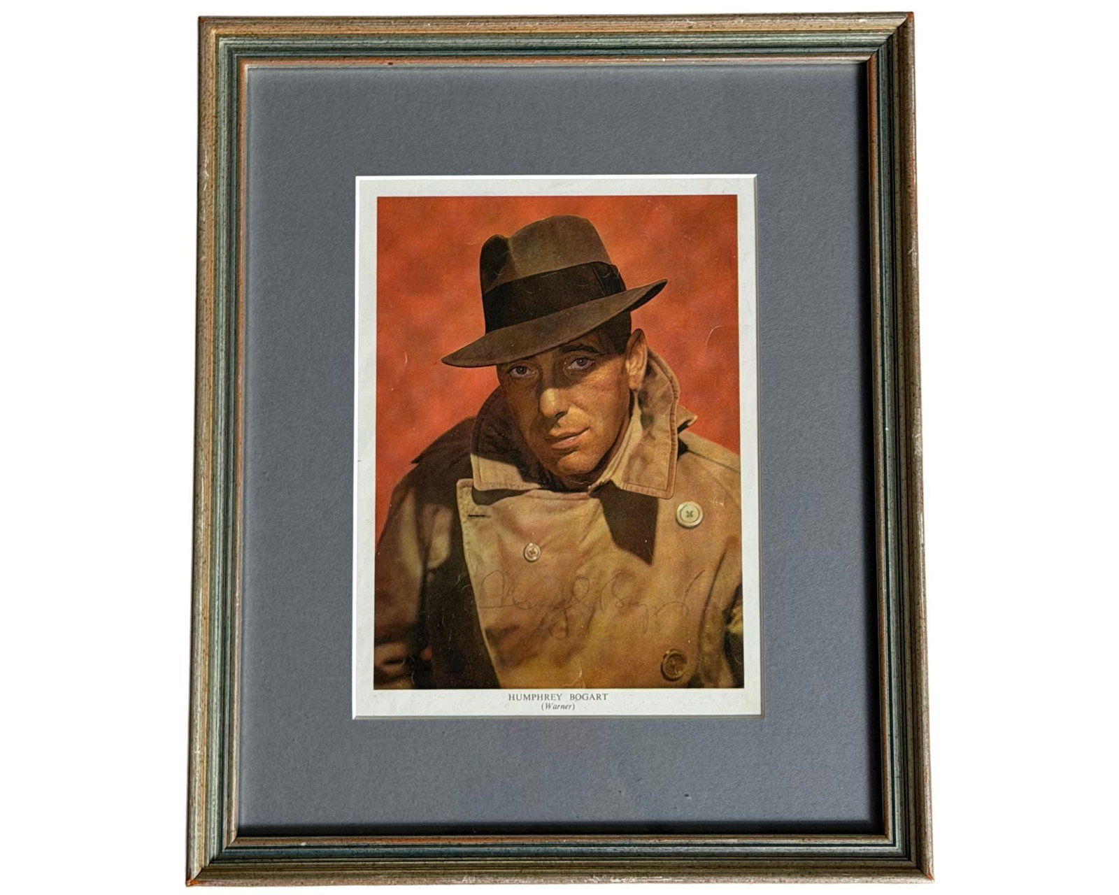 Very Rare Humphrey Bogart Signed Color Photo in Most Iconic Role! Rick Blaine in Casablanca! PSA (1 of 4)