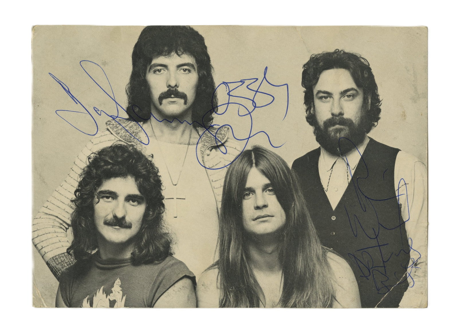 Ozzy Osbourne Signed Black Sabbath Band Photo (1 of 2)
