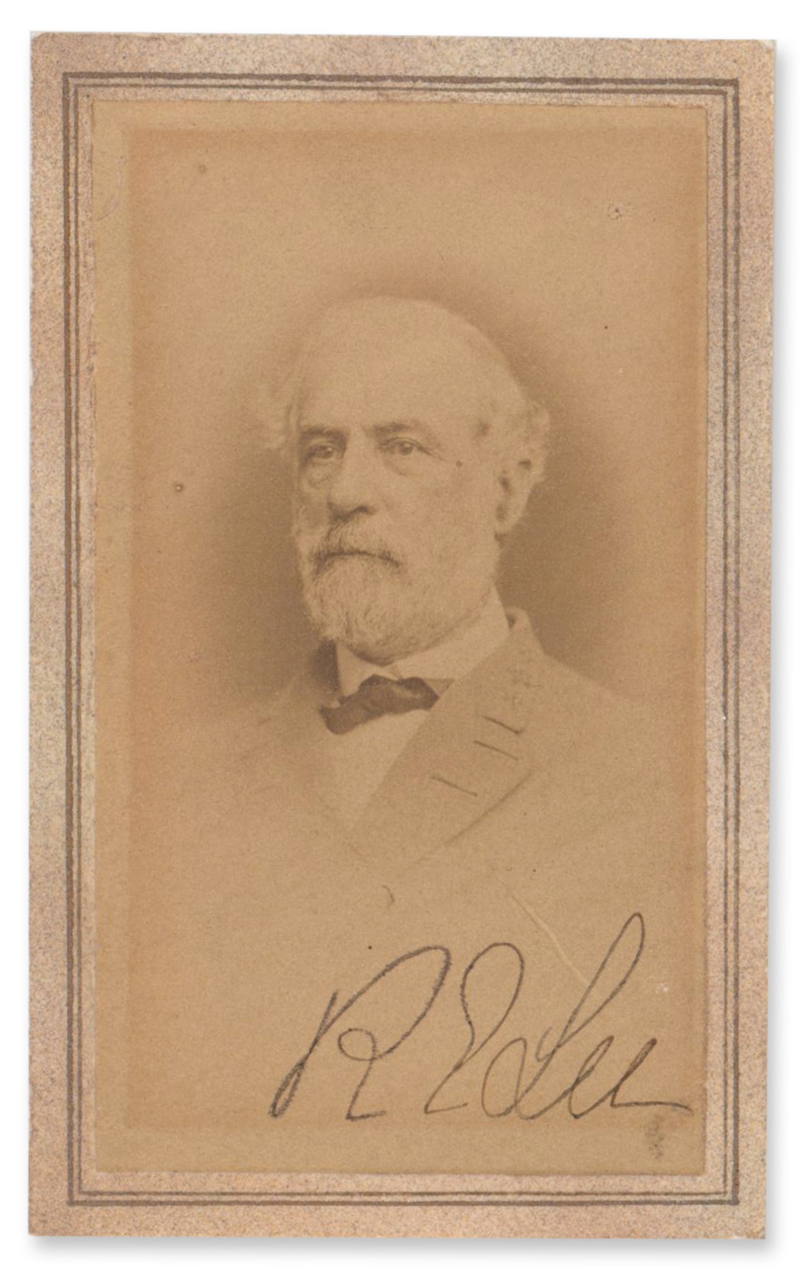Robert E. Lee Signed CDV - War-Dated Image in Uniform! (1 of 2)