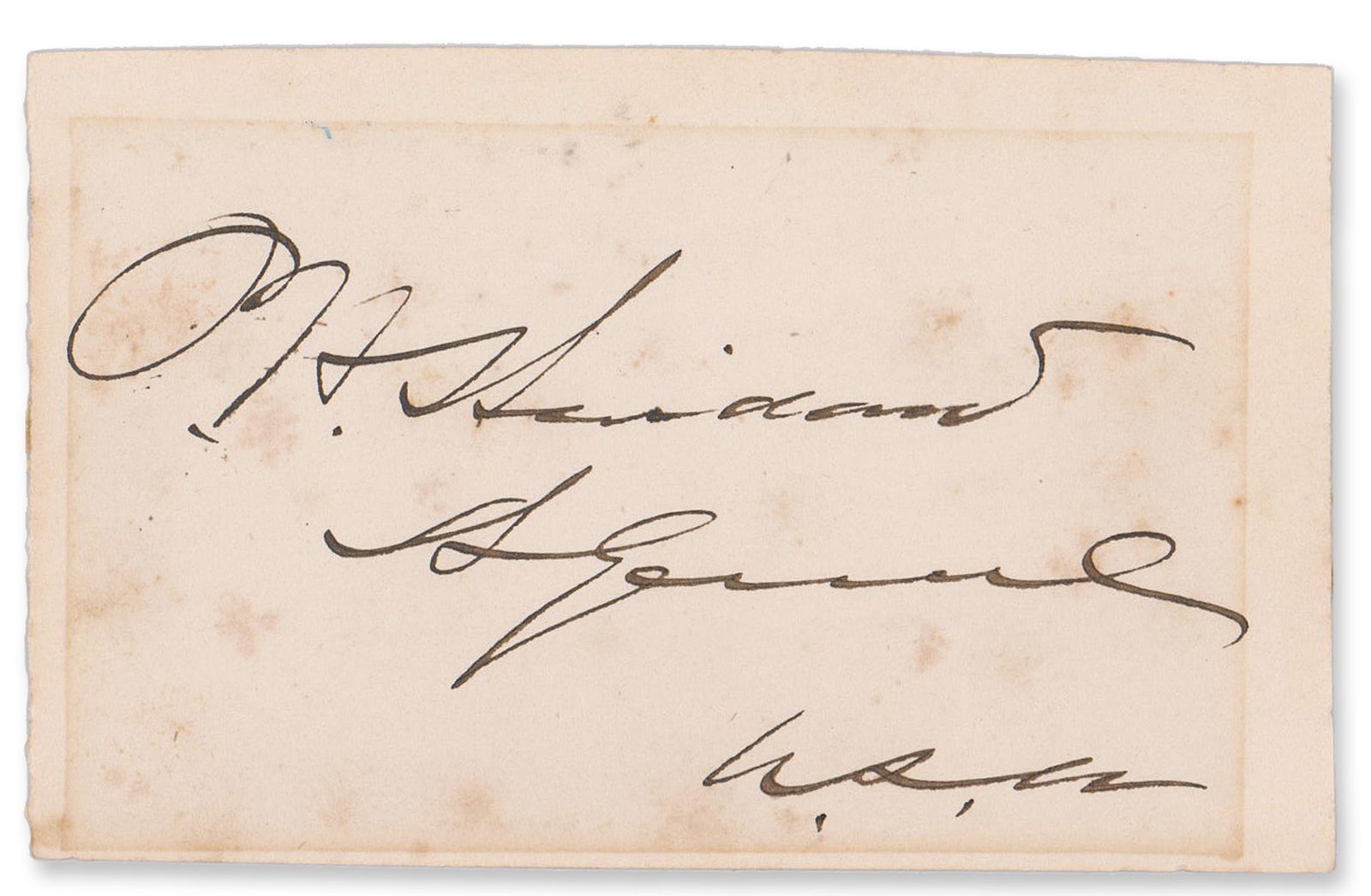 Phillip Sheridan Signature w/ Rank (1 of 2)
