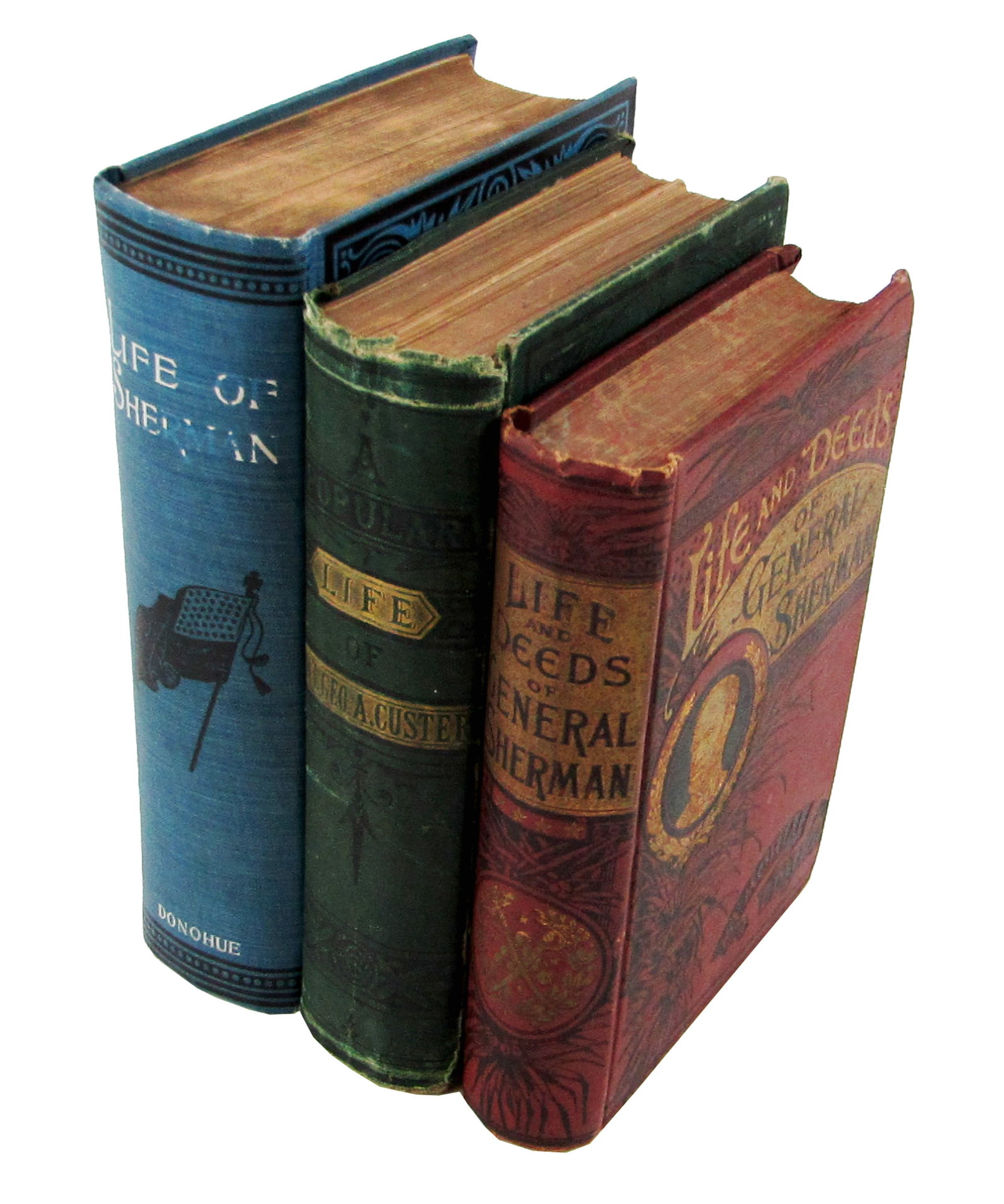 Gens. Sherman & Custer Lot of 3 Biographies, 1876-1891 (1 of 11)