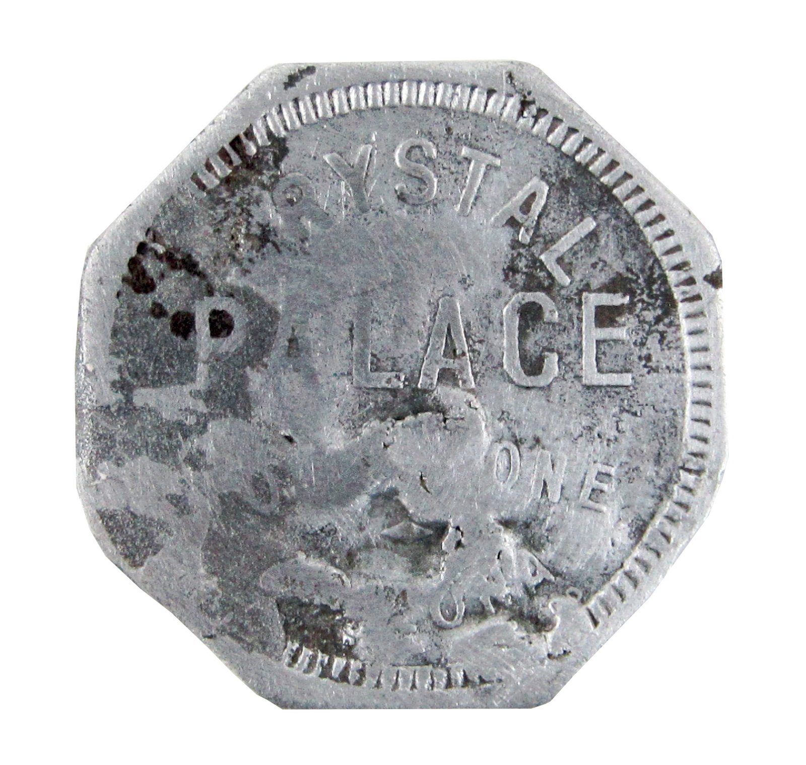 1890s Crystal Palace Saloon Token, Ex. Tombstone Heritage Museum (1 of 3)