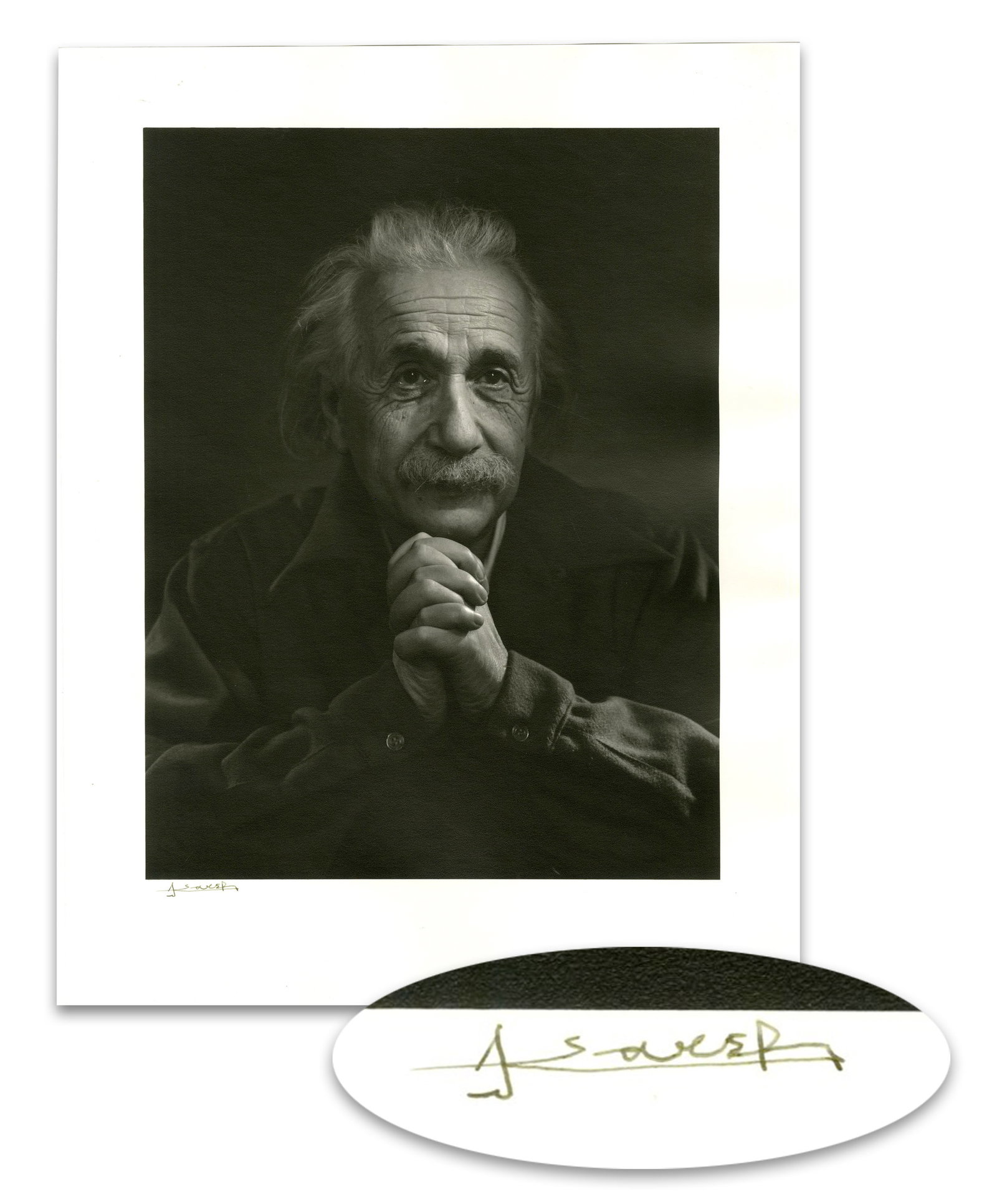 Yousuf Karsh Signed Portrait of Albert Einstein, Ex. Karsh Estate (1 of 5)