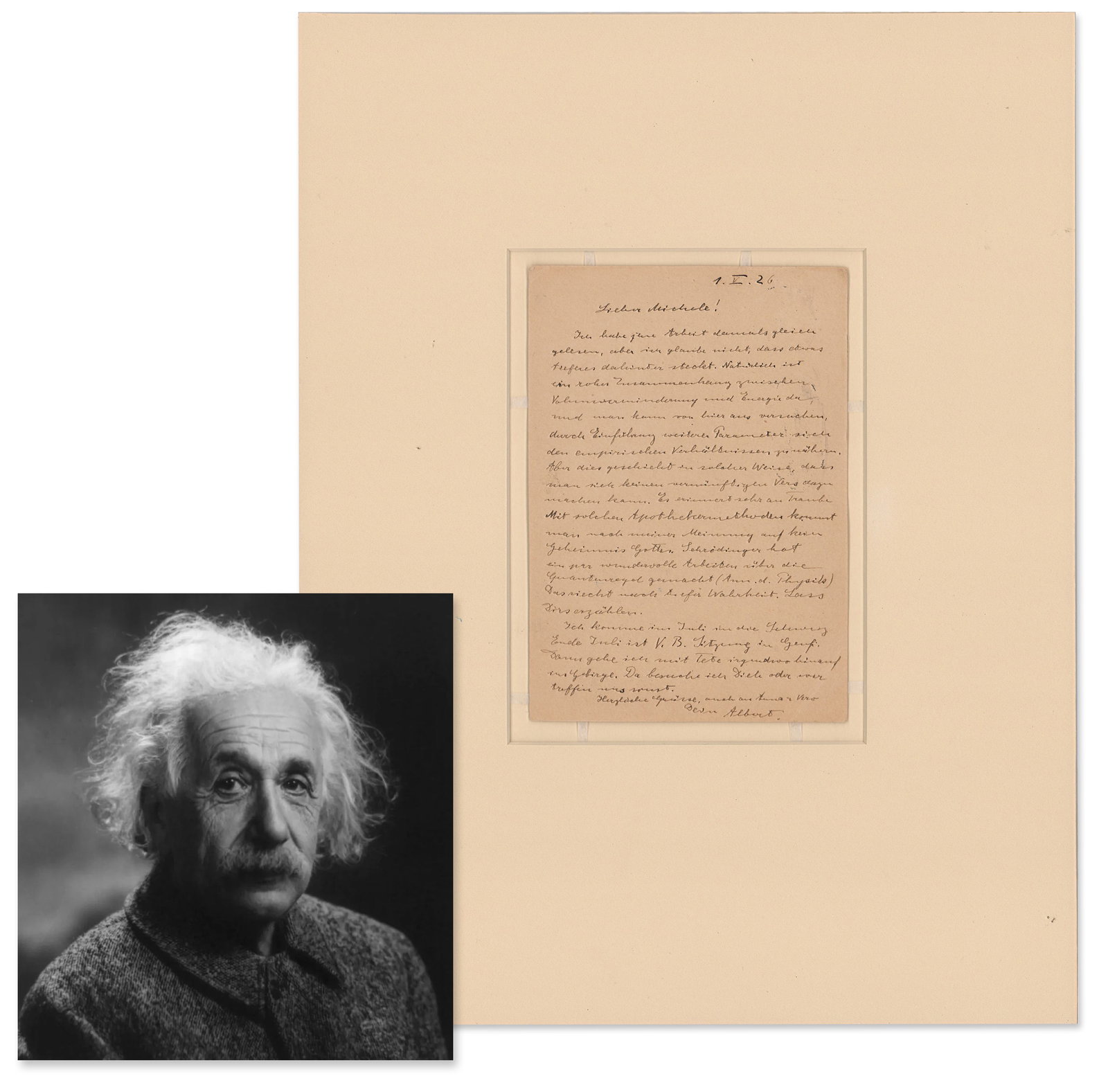 Einstein "God Letter" on the Role of Science in Revealing "God's Secrets" (1 of 4)