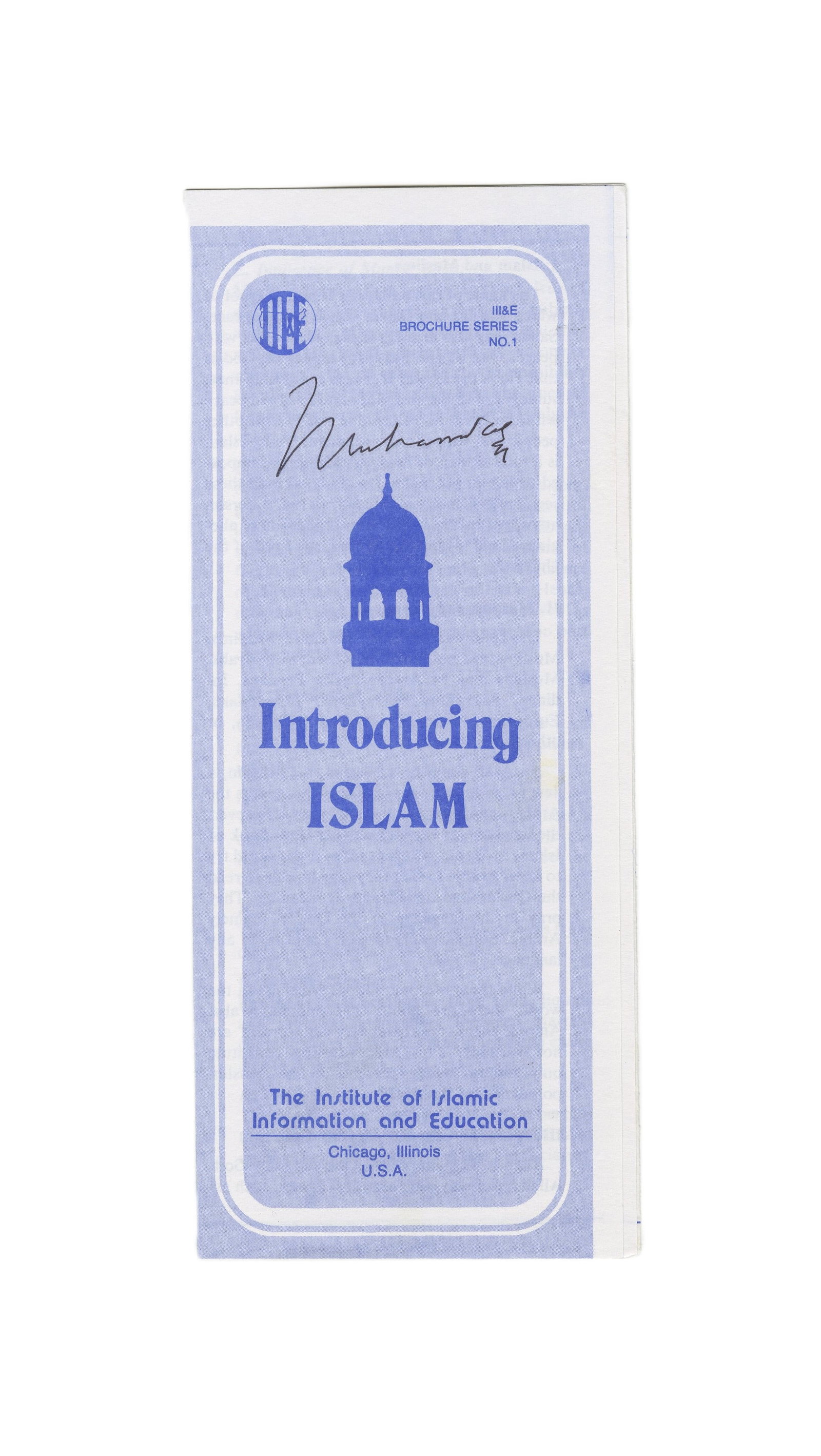 Muhammad Ali Signed Pamphlet: "Introducing Islam" - 2
