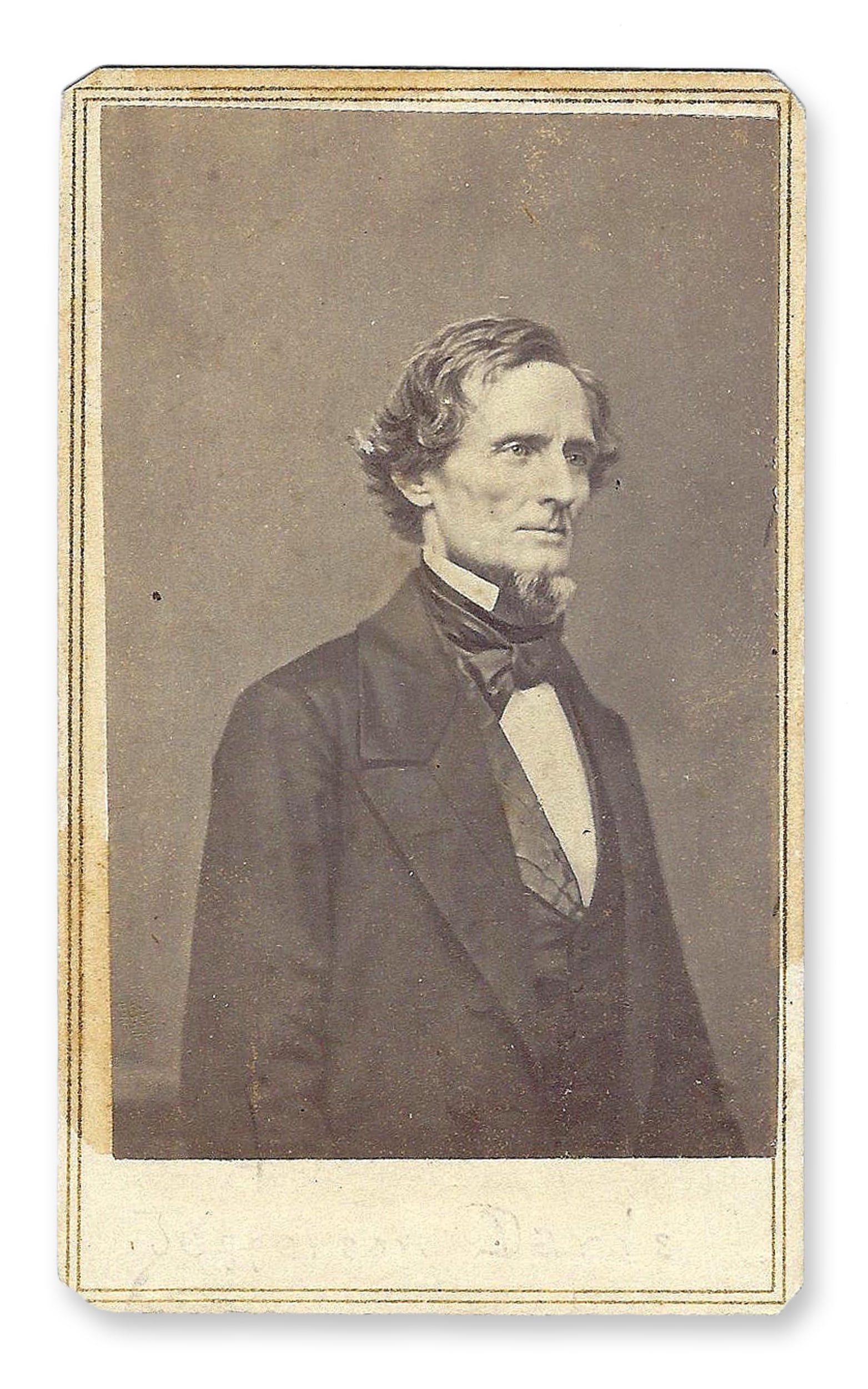 Jeff Davis CDV by Brady on an E. & H.T. Anthony Mount (1 of 2)