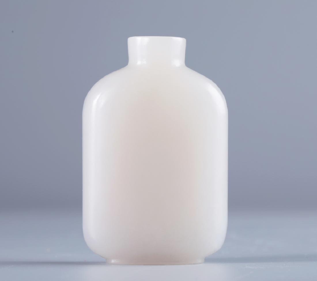 White jade carved snuff bottle (1 of 10)
