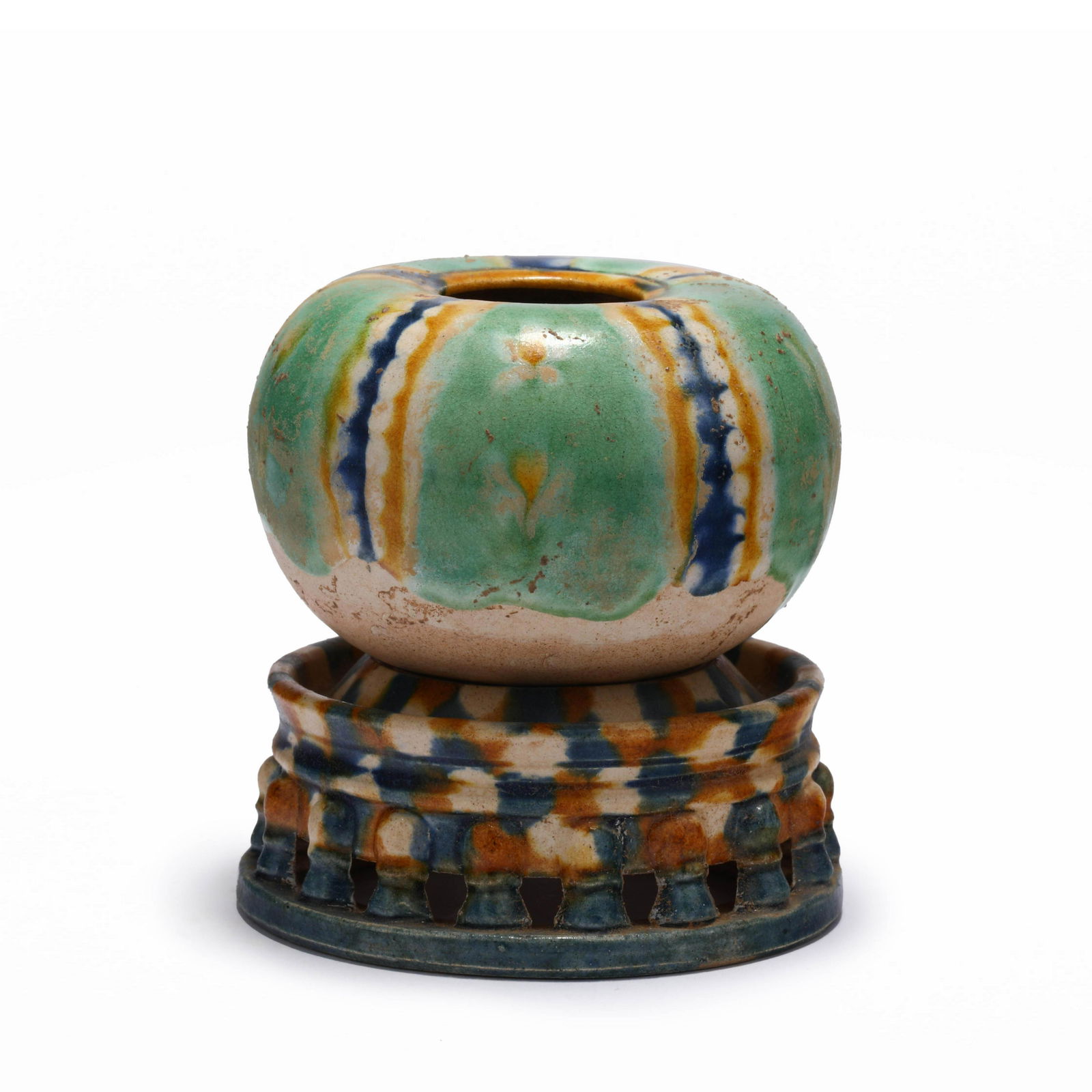 Three-color water vase of Tang Dynasty (1 of 7)
