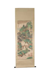 Ming Dynasty Tang Yin landscape figures: Ming Dynasty Tang Yin landscape figures
