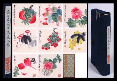 Qi baishi attributed to,flowers