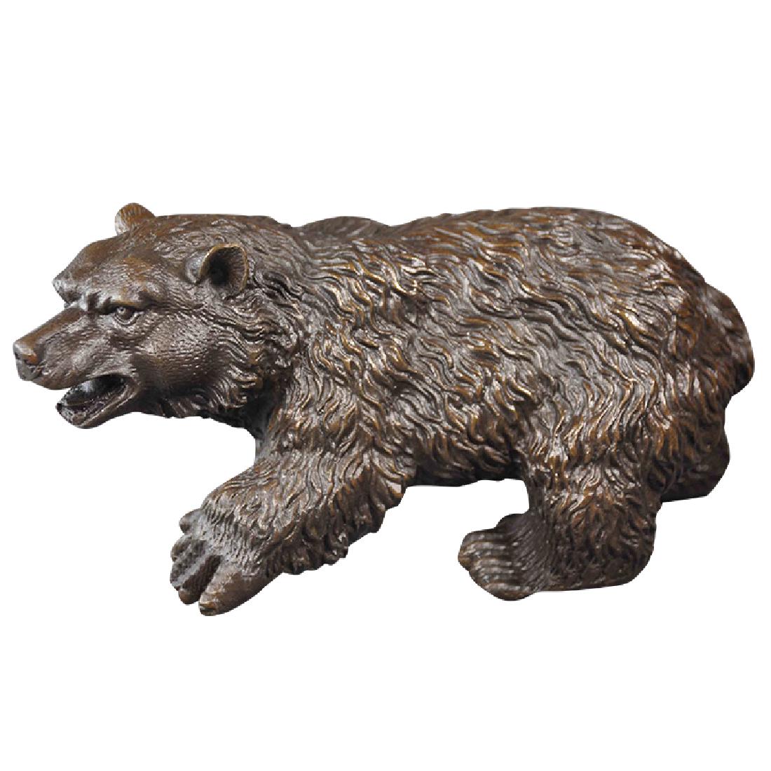 Bronze grizzly bear statue (1 of 2)