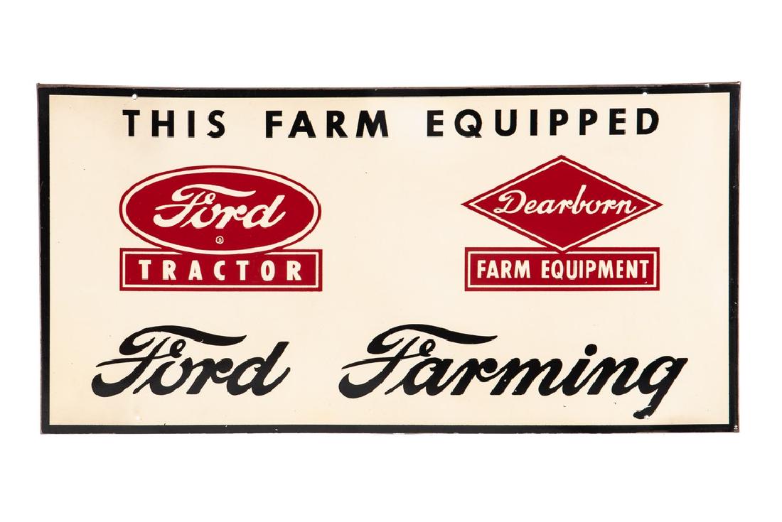 Ford Tractor & Dearborn Equipment Tin Sign (1 of 2)
