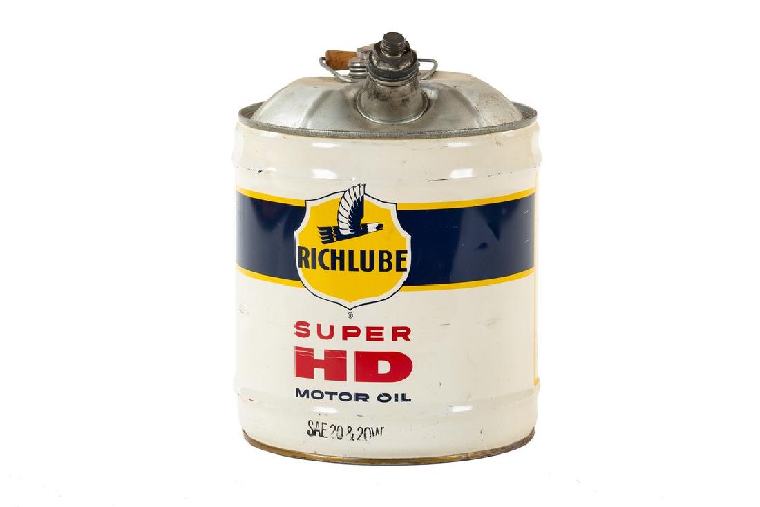 Richfield Super HD Motor Oil 5 Gallon Oil Can (1 of 5)