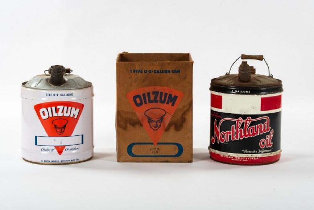 Northland & Oilzum 5 Gallon Motor Oil Cans (1 of 2)