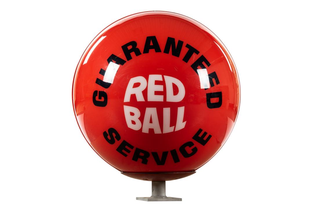 Red Ball Guaranteed Service Lighted Sign (1 of 3)
