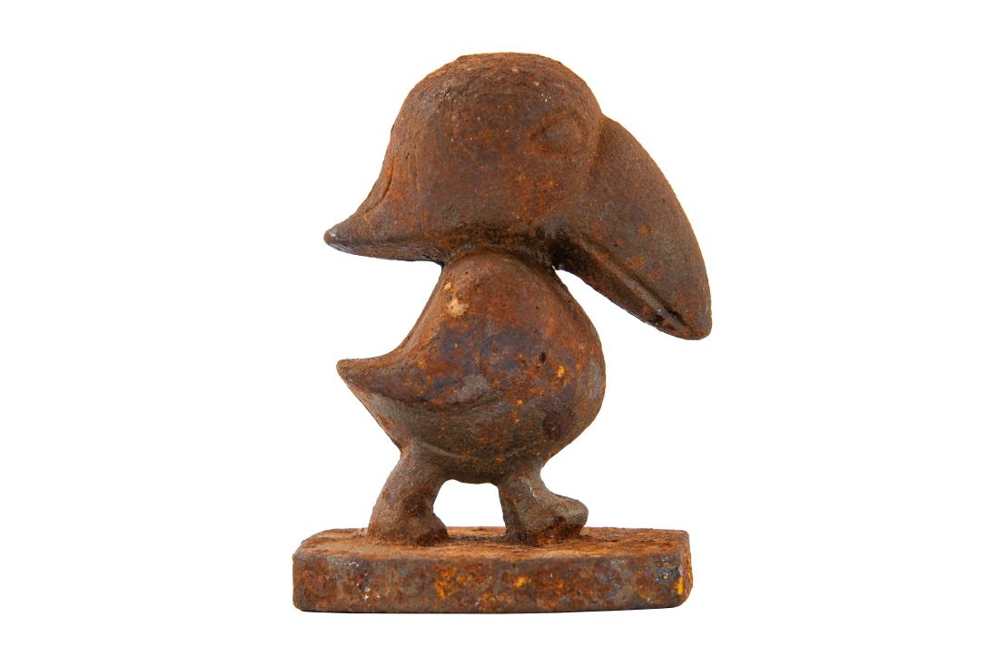 Fantasy Jayhawk Motor Oil Cast Iron Mascot (1 of 3)