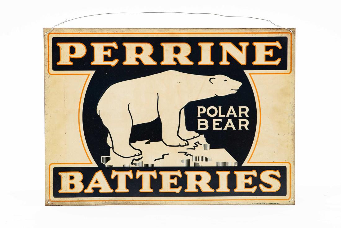 Perrine Polar Bear Batteries Tin Sign (1 of 7)