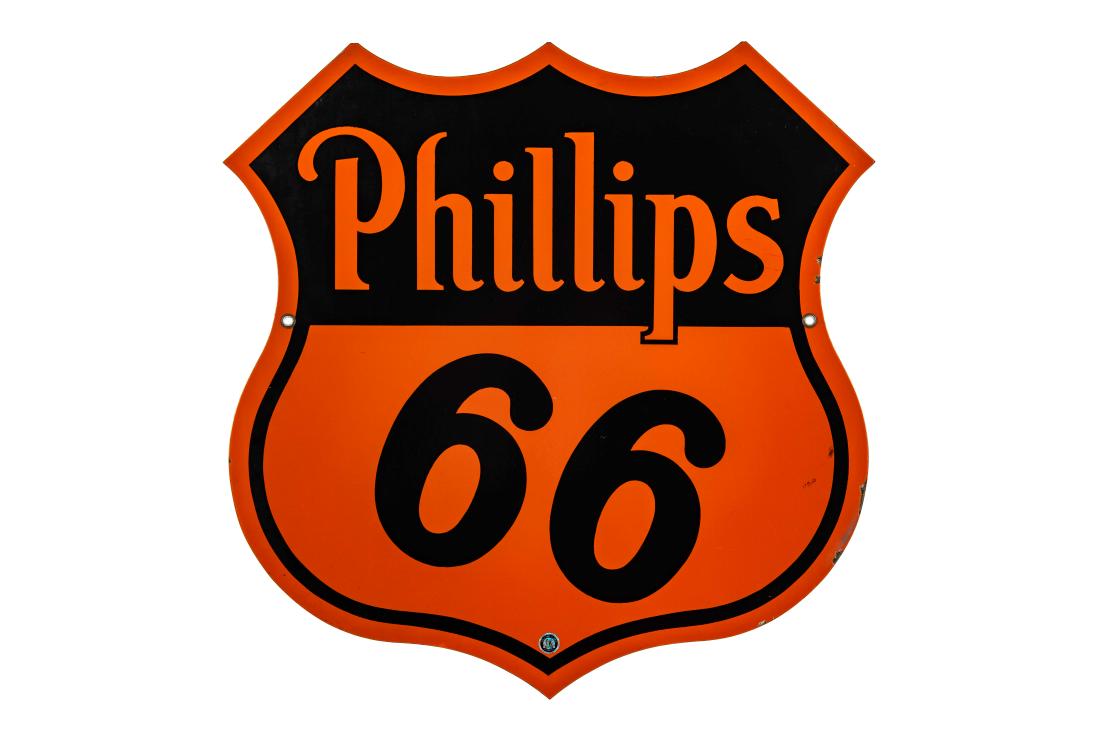 Phillips 66 Porcelain Curb Sign (1 of 7)