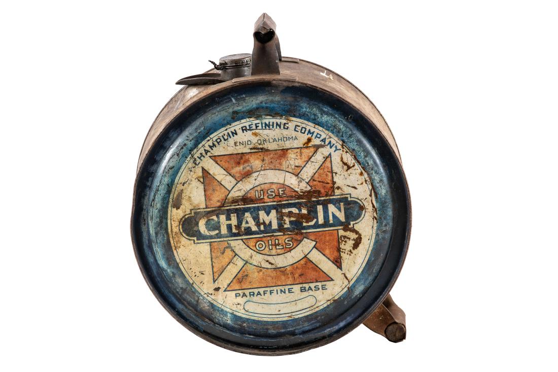 Champlin Motor Oil 5 Gallon Rocker Can (1 of 4)