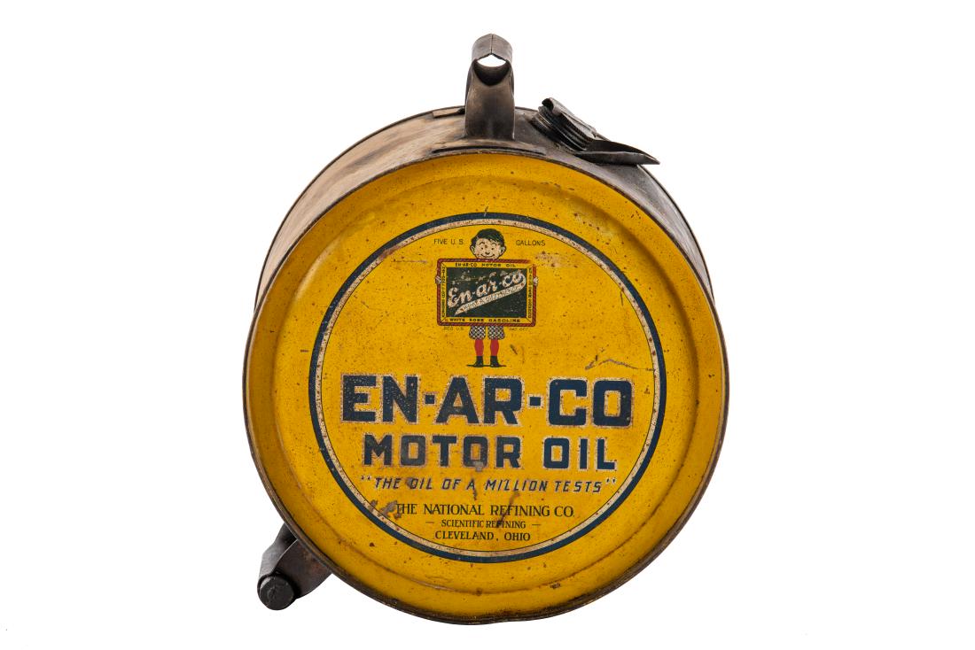 En-Ar-Co Motor Oil 5 Gallon Rocker Can (1 of 4)