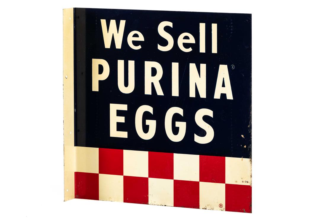 We Sell Purina Eggs Tin Flange Sign (1 of 3)