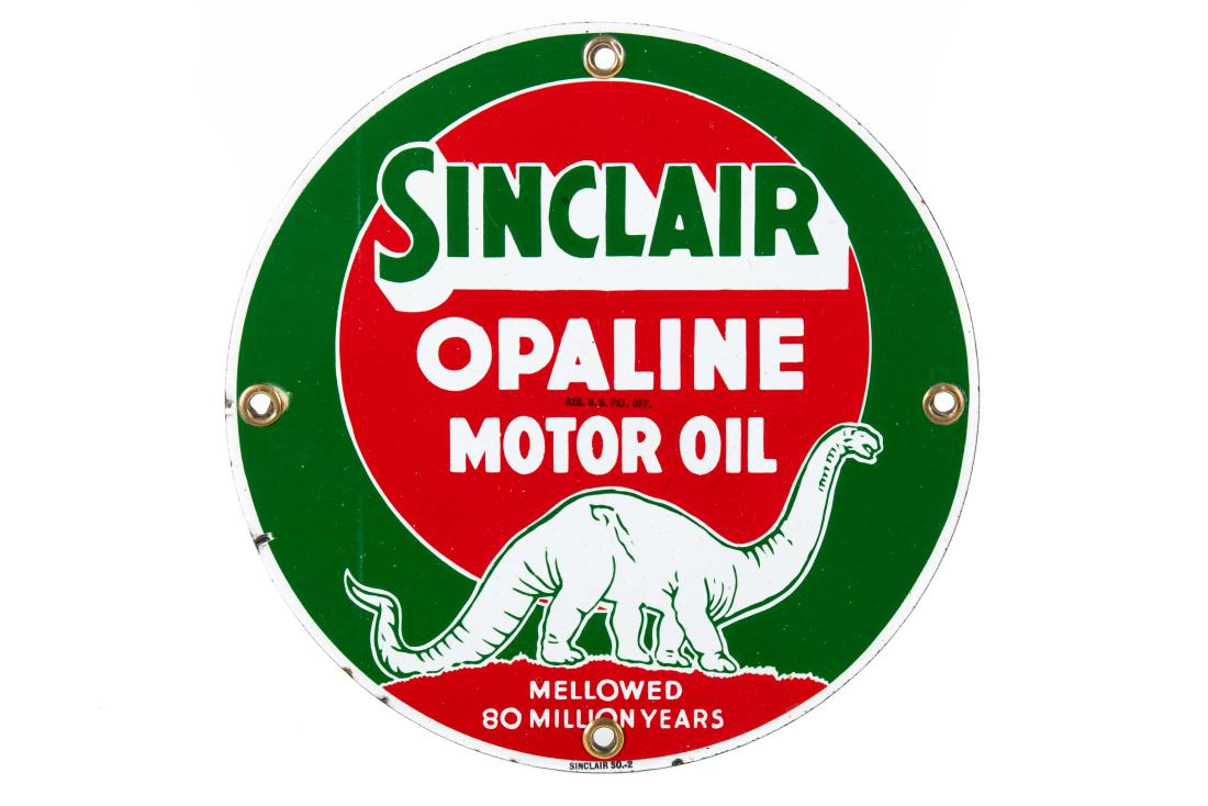Sinclair Opaline Oil Sign (1 of 4)