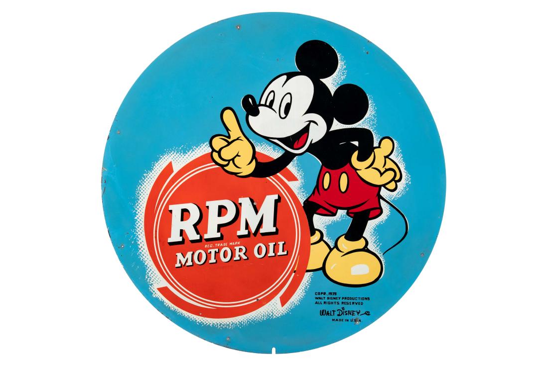 Standard RPM Motor Oil Mickey Mouse Sign (1 of 4)