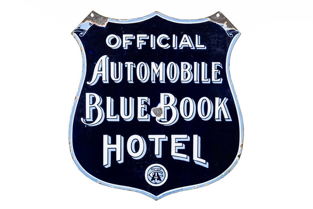 Early Automobile Blue Book Hotel Sign (1 of 6)