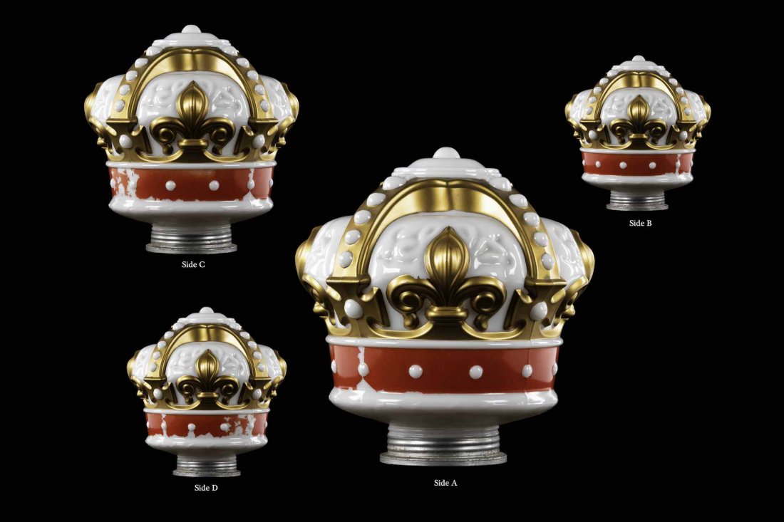 Standard Gold & Red Gas Pump Globe (1 of 5)