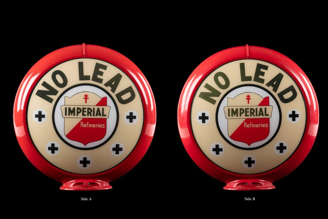 Imperial Gasoline Gas Pump Globe (1 of 3)